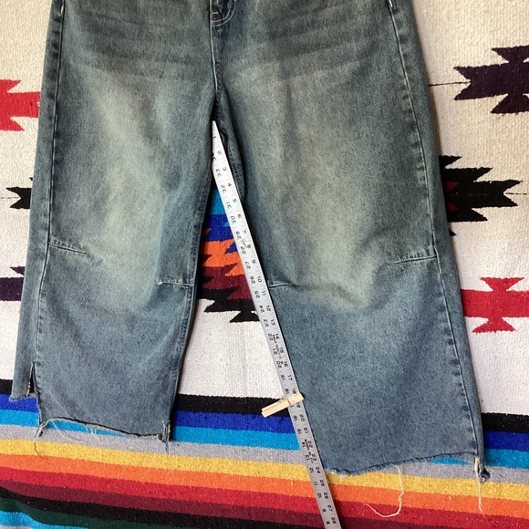 Vintage Empyre Cropped baggy jeans Wide leg 32 x 24 Y2K - Picture 5 of 15